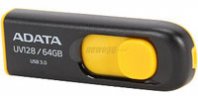 MEMORIA ADATA 64GB USB 3.0 UV128 NEGRO-AMARILLO - TiendaClic.mx