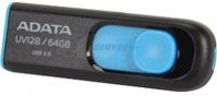 MEMORIA ADATA 64GB USB 3.0 UV128 NEGRO-AZUL - TiendaClic.mx