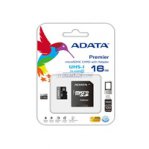 MEMORIA ADATA MICRO SDHC UHS-I 16GB CLASE 10 C/ADAPTADOR - TiendaClic.mx