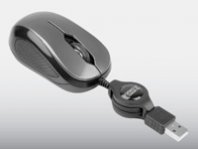 MINI MOUSE OPTICO RETRACTIL PERFECT CHOICE GRIS USB - TiendaClic.mx