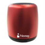 Mini Bocina Nextep Bluetooth Manos Libres con Botón para Selfies Color Rojo - TiendaClic.mx
