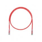 Cable de parcheo UTP Categoría 6, con plug modular en cada extremo - 1 m. - Rojo - TiendaClic.mx