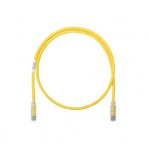 Cable de parcheo UTP Categoría 6, con plug modular en cada extremo - 1 m. - Amarillo - TiendaClic.mx