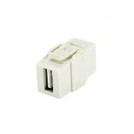 Módulo Acoplador USB 2.0, Hembra a Hembra, Tipo Keystone, Color Blanco Mate - TiendaClic.mx