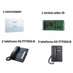 PAQUETE PANASONIC CONMUTADOR 1 KX-TES8241 KX-TE82494 2 KX-AT7730X-B 3 T7703X-B TELEFONOS NEGROS - TiendaClic.mx