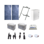 Kit Solar de 17 W con PoE Pasivo 24 Vcd para 2 Radios de Ubiquiti airMAX, Cambium ePMP - TiendaClic.mx