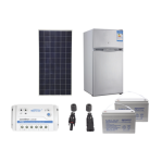 Kit de energía solar para refrigerador de 105 L de aplicaciones aisladas de la red eléctrica - TiendaClic.mx