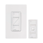 Kit, Atenuador para empotrar en pared, control remoto PICO y tapa, ideal para el control de iluminación, integrable al HUB de Caseta y su App. - TiendaClic.mx