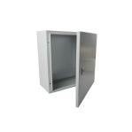 Gabinete de Acero IP66 Uso en Intemperie (400 x 400 x 200 mm) con Placa Trasera Interior y Compuerta Inferior Atornillable (Incluye Chapa y Llave). - TiendaClic.mx