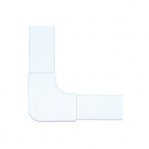 Sección en "L" color blanco de PVC auto extinguible,  para canaleta PT48 (6130-01002) - TiendaClic.mx