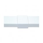 Pieza de unión color blanco de PVC auto extinguible, para canaleta PT48 (6180-01002)  - TiendaClic.mx