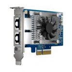 TARJETA DE RED QNAP QXG-10G2T-X710 / VELOCIDADES DE TRANSMISION 10GBPS/5GBPS/2.5GBPS/1GBPS/100MBPS / PUERTOS ETHERNET RJ45(2) / PCIE 3.0(4) / COMPATIBLE CON WINDOWS 8 Y 10 - TiendaClic.mx