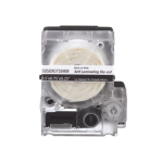 Casete de 200 Etiquetas Autolaminadas de 12.7 x 31.8 mm, para Cables de 3.1 a 7 mm de Diámetro, Área de Impresión Color Blanco - TiendaClic.mx
