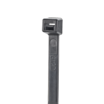Cincho de Nylon 6.6 StrongHold™, de 300mm de largo, Color Negro, Exterior Resistente a Rayos UV, Paquete de 100pz - TiendaClic.mx