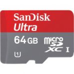 MEMORIA SANDISK 64GB MICRO SDHC ULTRA 80MB/S CLASE 10 FULL HD (1920X1080) C/ADAPTADOR - TiendaClic.mx