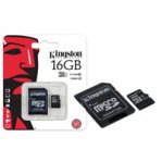 Memoria Flash Kingston,16GB microSDHC UHS-I Clase 10,con Adaptador SD - TiendaClic.mx