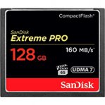MEMORIA SANDISK 128GB COMPACTFLASH EXTREM PRO 160/150MBS VPG-20 - TiendaClic.mx
