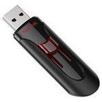 MEMORIA SANDISK 16GB USB 3.0 CRUZER GLIDE Z600 NEGRO C/ROJO - TiendaClic.mx