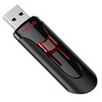 MEMORIA SANDISK 128GB USB 3.0 CRUZER GLIDE Z600 NEGRO C/ROJO - TiendaClic.mx