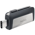 MEMORIA SANDISK 128GB DUAL ULTRA USB TIPO-C / USB 3.1 NEGRO / PLATA 150MB/S - TiendaClic.mx