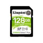 MEMORIA FLASH SD KINGSTON SDXC CANVAS SELECT 128GB 100R CL10 UHS-I V30(SDS2/128GB) - TiendaClic.mx
