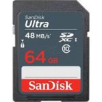 SANDISK MEMORIA 64GB SDXC ULTRA UHS-I 48MB/S CLASE 10 - TiendaClic.mx