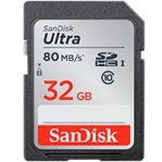 MEMORIA SANDISK 32GB SDHC ULTRA UHS-I 80MB/S CLASE 10 - TiendaClic.mx