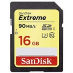 MEMORIA SANDISK 16GB SDHC EXTREM UHS-I 90MB/S 4K CLASE 10 - TiendaClic.mx