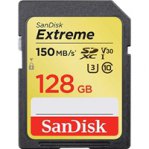 MEMORIA SANDISK 128GB SDXC EXTREM UHS-I 90MB/S 4K V30 CLASE 10 - TiendaClic.mx