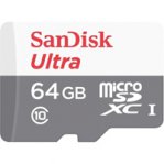 MEMORIA SANDISK 64GB MICRO SDXC ULTRA 80MB/S CLASE 10 C/ADAPTADOR - TiendaClic.mx