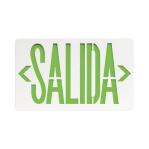 Letrero LED de SALIDA Universal con alto brillo/uso en pared, lateral o techo/Batería de Respaldo Incluida. - TiendaClic.mx