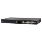 SWITCH CISCO SMB // 24 PUERTOS 10/100/1000 GIGAETHERNET // 4X10 GIGAETHERNET (2X10G BASE-T/SFP+COMBO+2XSFP+) // POE 195W // ADMINISTRABLE - TiendaClic.mx