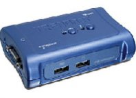 KVM SWITCH TRENDNET TK-207K USB/VGA DE 2 PUERTOS (INCLUYE CABLES DESMONTABLES DE 1.2MTS) - TiendaClic.mx