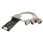 TARJETA ADAPTADOR PCI 4 PUERTOS SERIAL RS232 DB9 16C950 POWER OUT - TiendaClic.mx