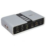 TARJETA DE SONIDO 7.1 USB EXT. ADAPTADOR CONVERSOR PUERTO SPDIF - TiendaClic.mx