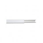 Canaleta color blanco de PVC auto extinguible,  de una via, 12 x 8  tramo 2m. (5001-01253) - TiendaClic.mx