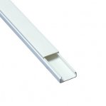 Canaleta blanca de PVC auto extinguible, sin división, 20 x 10 mm, tramo de 2.5 m (5101-01260)  - TiendaClic.mx