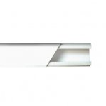 Canaleta color blanco de PVC auto extinguible de una vía, 20 x 17 tramo 2.5m (5201-01250) - TiendaClic.mx