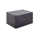 Gabinete Plástico Negro para Exterior (IP65) de 100 x 68 x 50 mm Cierre por Tornillos.  - TiendaClic.mx