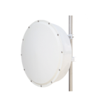 Antena direccional de alta resistencia, Ganancia 30 dBi, (4.9 -6.5 GHz), Plato hondo para mayor inmunidad al ruido, Conectores N-Hembra, Montaje y radomo incluido  - TiendaClic.mx