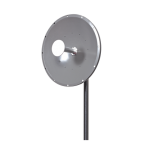 Antena direccional de 2 ft,  5.1 - 5.8 GHz, Ganancia 30 dBi, Slant de 90 °, Conectores N-hembra, Montaje y Jumper incluidos - TiendaClic.mx