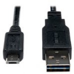 CABLE USB 2.0 TRIPP-LITE UR050-001-24G DE ALTA VELOCIDAD (REVERSIBLE TIPO (A) CONECTOR 2 MICRO (B) DE 5 PINES M/M), 0.305 M [1 PIE] - TiendaClic.mx