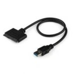 CABLE ADAPTADOR USB 3.0 CON UASP A SATA III PARA DISCO DURO DE 2.5 - CONVERTIDOR PARA HDD SSD - STARTECH.COM MOD. USB3S2SAT3CB - TiendaClic.mx
