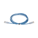 Cable de Parcheo TX6, UTP Cat6, Diámetro Reducido (28AWG), Color Azul, 10ft  - TiendaClic.mx