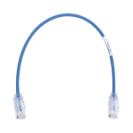 Cable de Parcheo TX6, UTP Cat6, Diámetro Reducido (28AWG), Color Azul, 1ft  - TiendaClic.mx