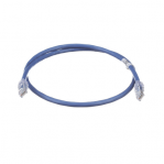 Cable de Parcheo UTP, Cat6A, 24 AWG, CM, Color Azul, 1ft - TiendaClic.mx