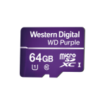 Memoria microSD de 64GB PURPLE, Especializada Para Videovigilancia, 3 VECES MAYOR DURACIÓN QUE UNA CONVENCIONAL - TiendaClic.mx