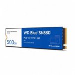 UNIDAD DE ESTADO SOLIDO SSD INTERNO WD BLUE SN580 500GB M.2 2280 NVME PCIE GEN4 LECT.4000MBS ESCRIT.3600MBS TBW300 PC LAPTOP MINIPC WDS500G3B0E - TiendaClic.mx