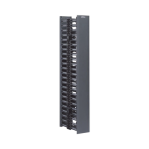 Organizador Vertical Doble NetRunner, de 22.5 UR, 125 mm de Ancho, Color Negro - TiendaClic.mx