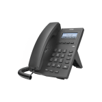 Teléfono IP empresarial para 2 lineas SIP con pantalla LCD 128 x 48 Px y conferencia de 3 vías, PoE - TiendaClic.mx